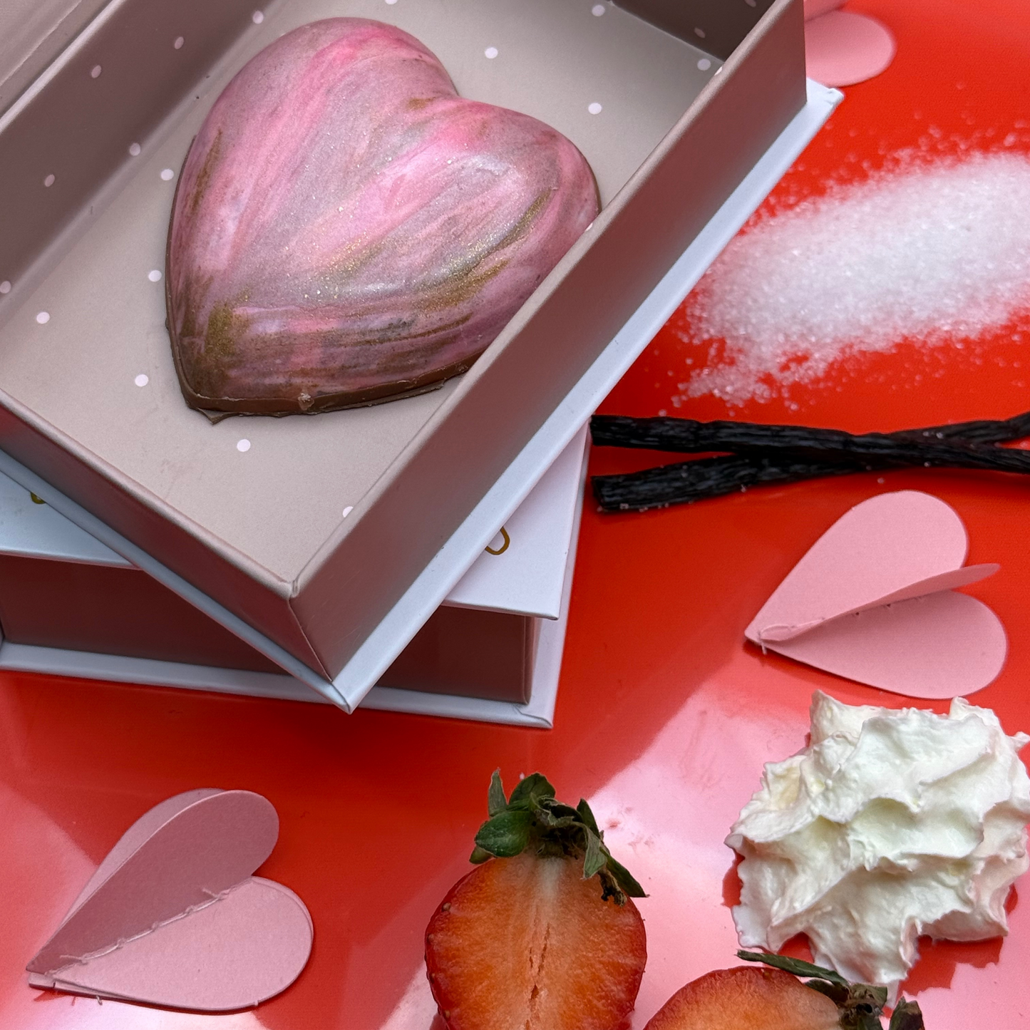 Giant Caramel Heart