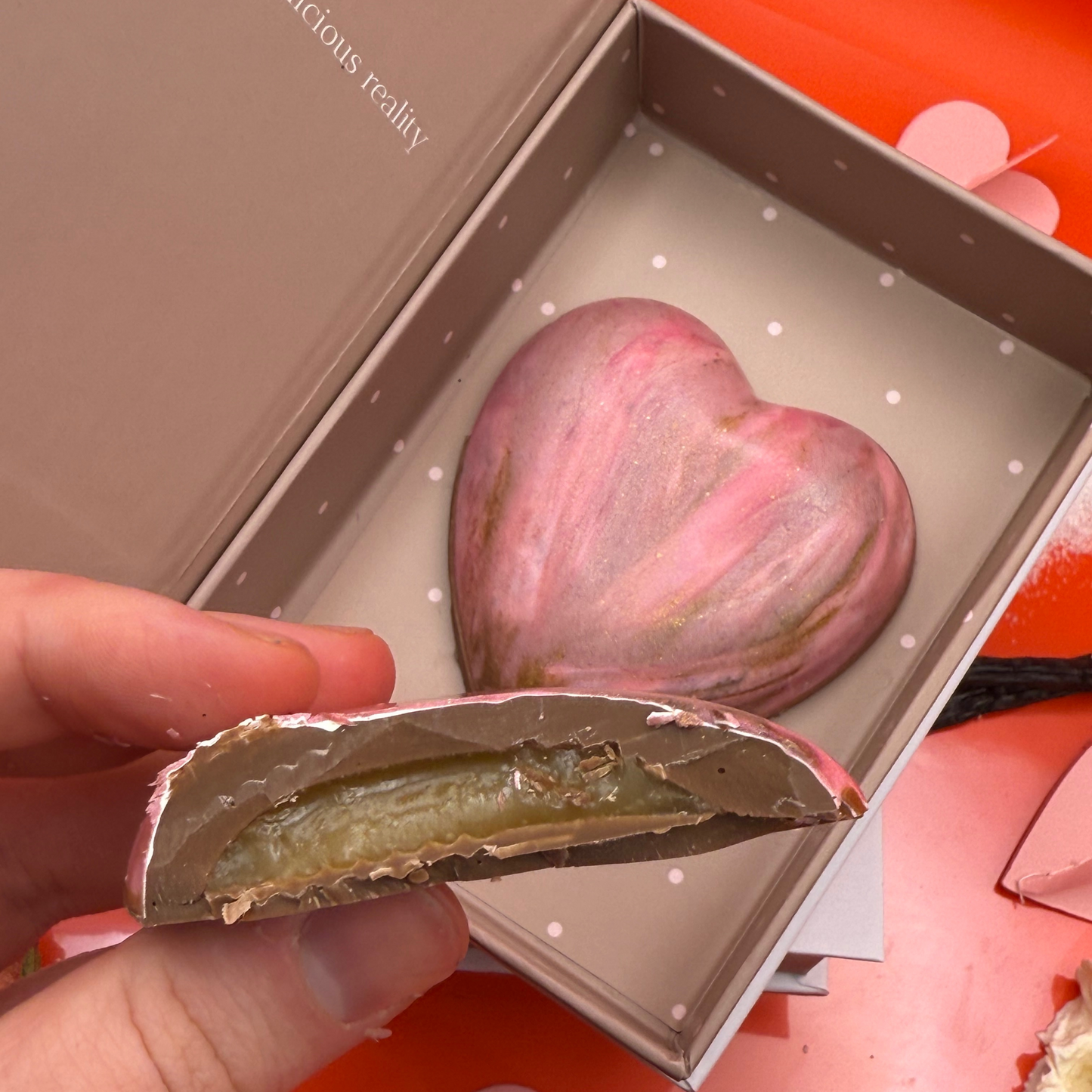 Giant Caramel Heart