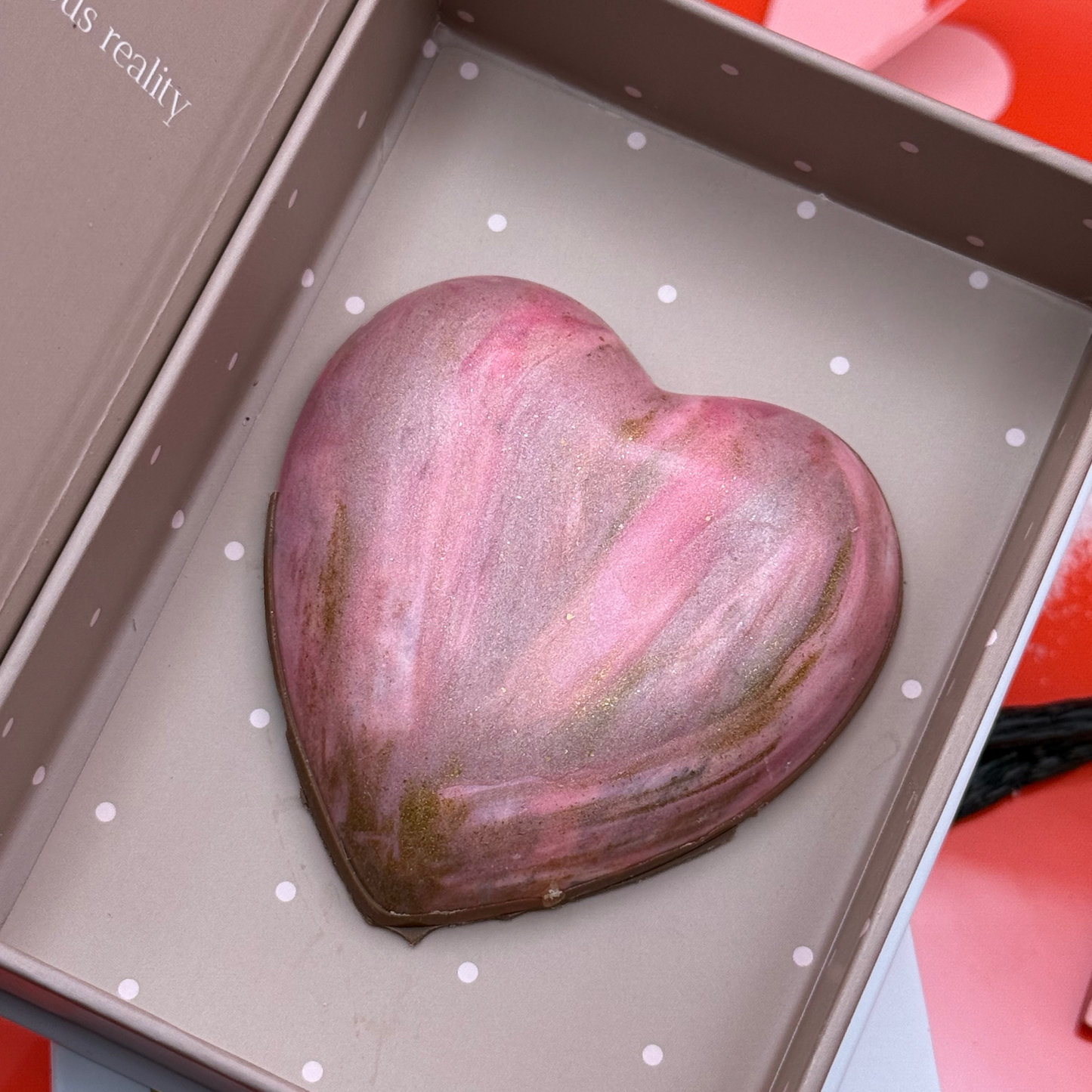 Giant Caramel Heart